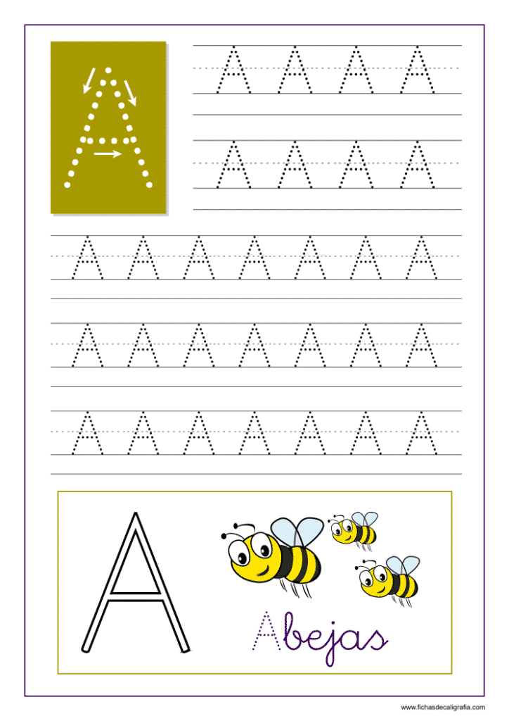 Aprender A Escribir Las Letras Del Abecedario