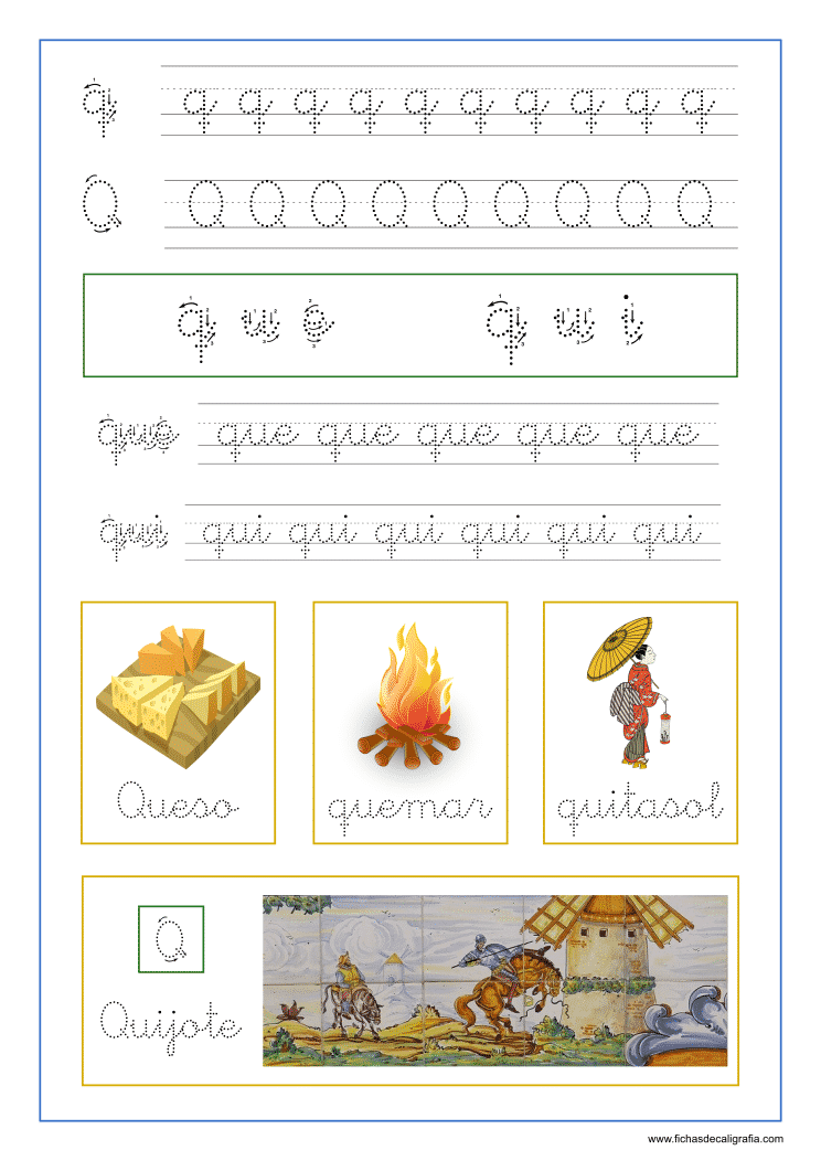 Lectoescritura Con La Q Y Las S Labas Que Y Qui