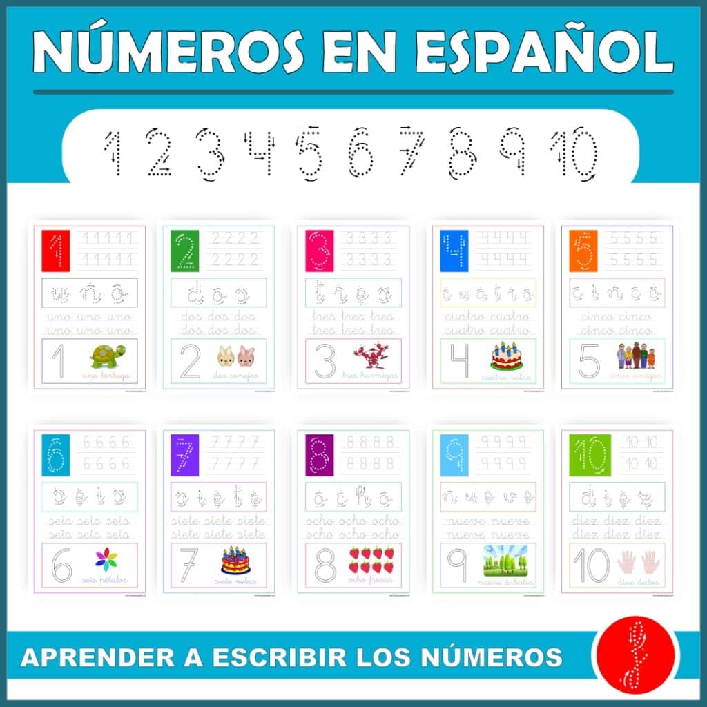 Aprender a escribir los números en español